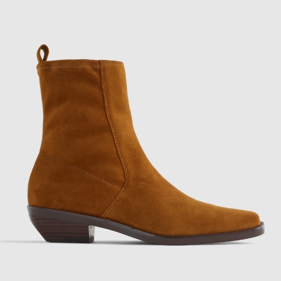 Madewell Shoes - Madewell The Idris Ankle Boot Russet Tan Brown Women's Suede Boots Size 11